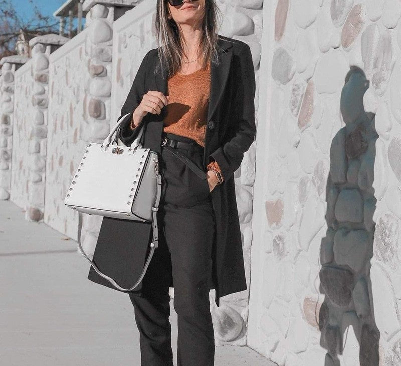 Women Satchel Handbag Shoulder Tote Work Bag with Matching Wallet2