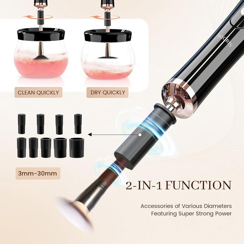 Electric Makeup Brush Cleaner and Dryer Machine   Super Fast Clean and Dry Make 1