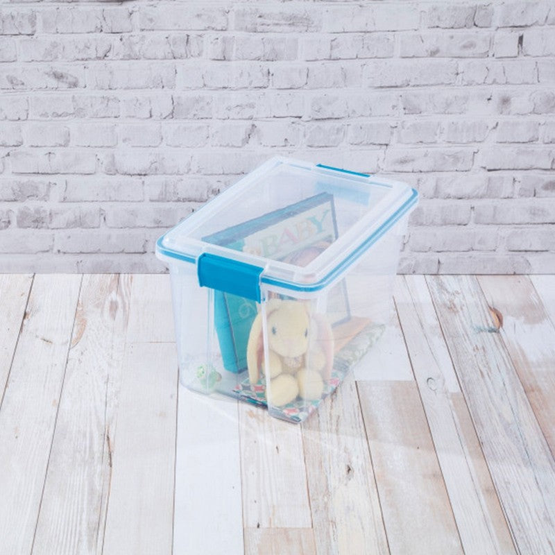 20 Qt Gasket Box, Stackable Storage Bin with Latching Lid, 6 Pack7