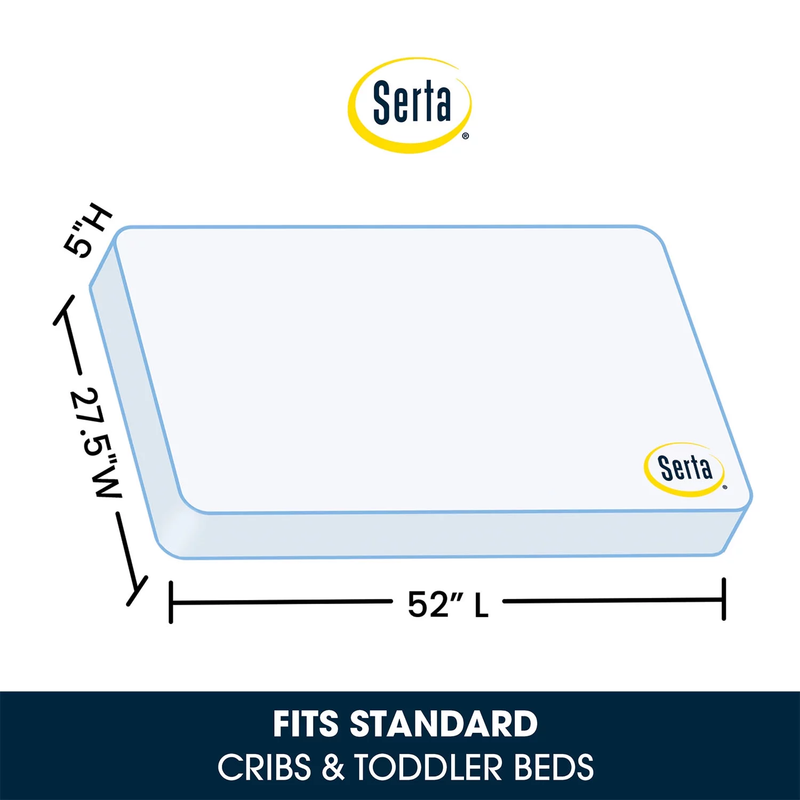 Sleeptrue Sparkling Sky 5" Dual-Sided Crib & Toddler Mattress - Sustainably Sour6