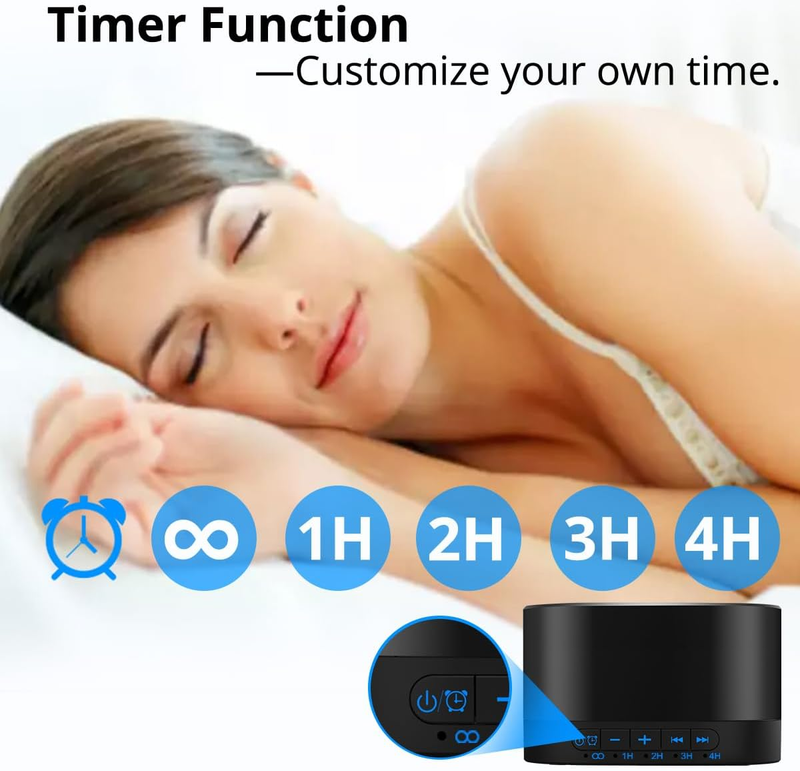 White Noise Machine with 20 Non Looping Natural Soothing Sounds Memory Function 2