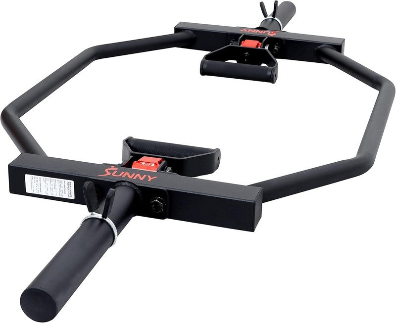 Strength Training Olympic Hex Trap Bar Swivel Handles Knurled Deadlifts6