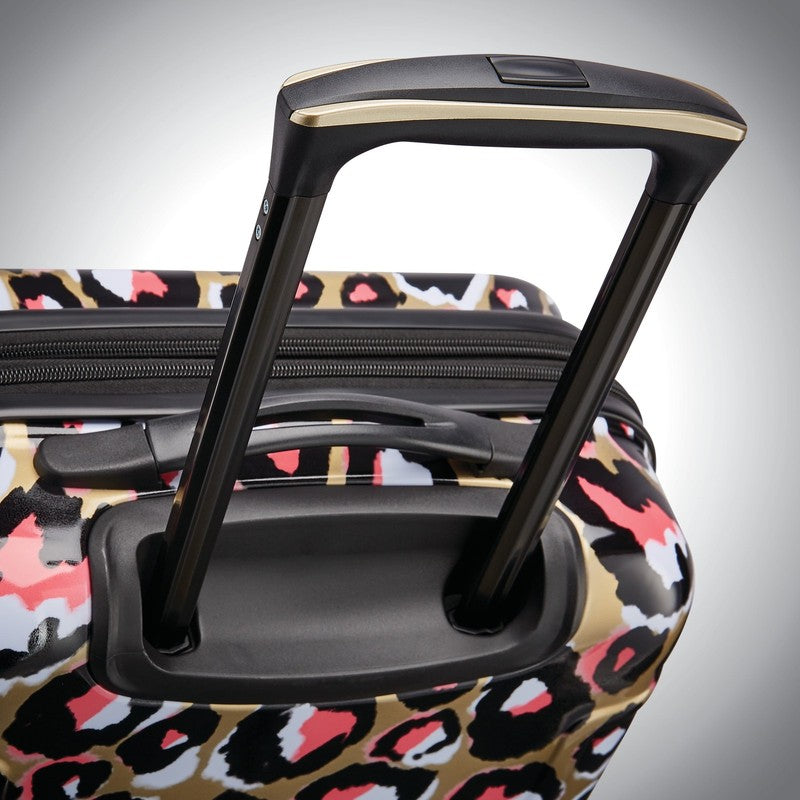 Arabella Hardside Carry on Luggage with Spinner Wheels   Leopard Gold5