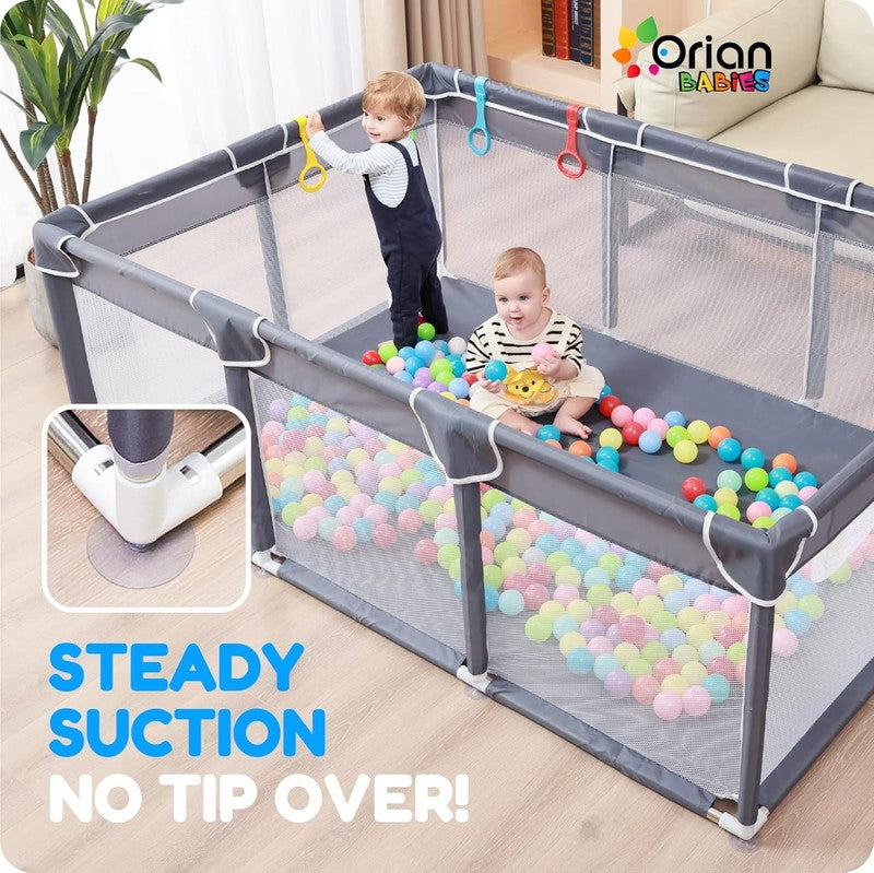 XL Baby Playpen 50x74 with 10 Balls & Carry Bag - Indoor/Outdoor Fun!1