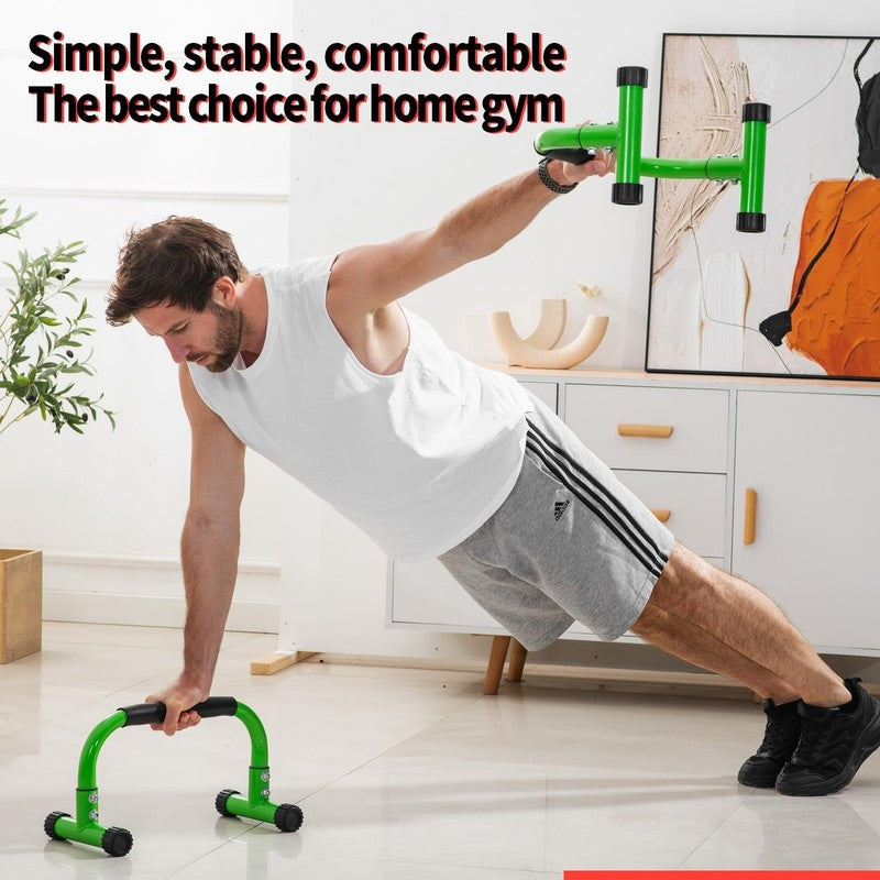 Push Up Parallettes Bars 9.5" Heavy Duty Stand for L Sit, Dip Calisthenics7