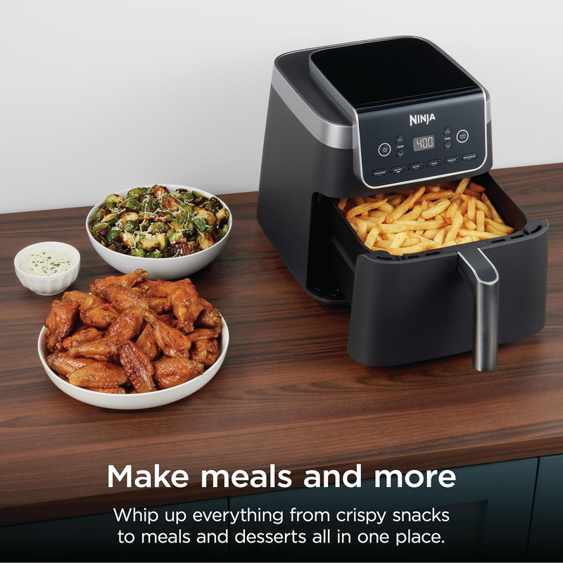 Ninja AF181 XL 6.5QT Air Fryer Max Crisp 6 in 1 Air Fry Roast Bake Grey3