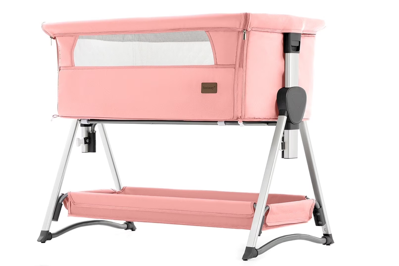 Newborn Baby Bassinet Pink Bedside Sleeper Infant Swing Portable Travel Crib9