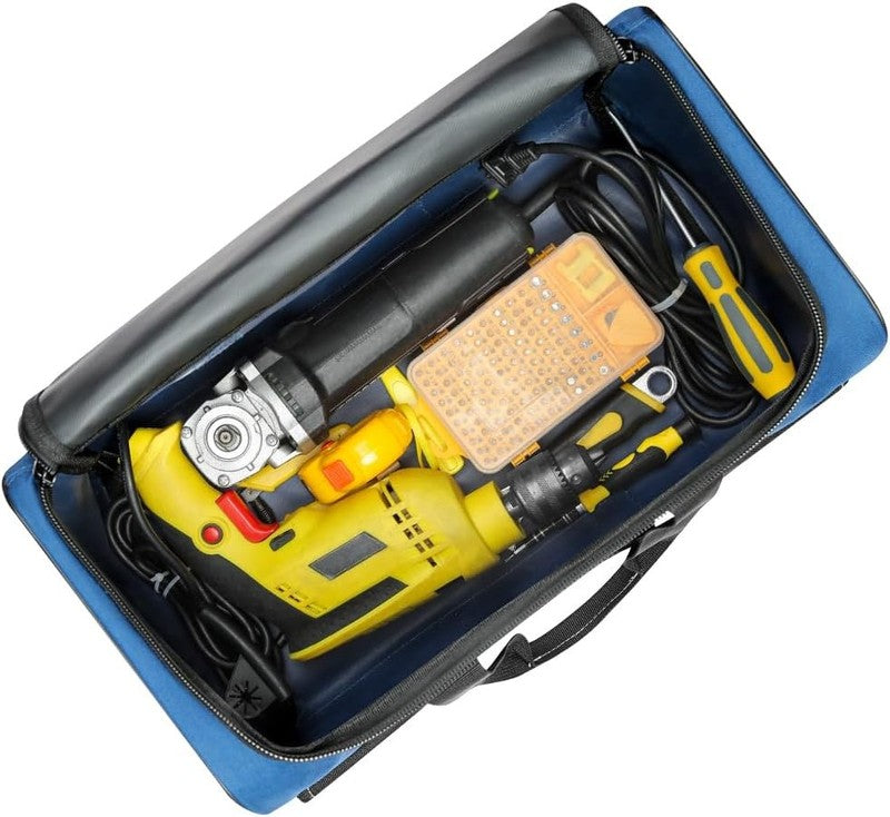 Large 1680D Tool Bag 5 Pockets Heavy Duty Electrician DIY Craftsmen Blue5