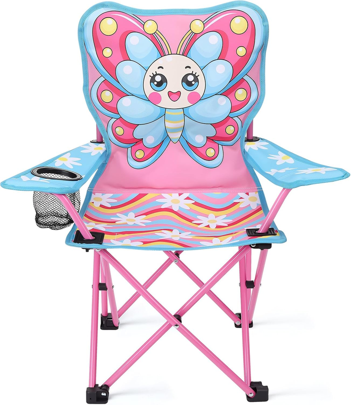 Kids Folding Outdoor Camping & Lawn Chair w/ Cup Holder & Carry Bag9