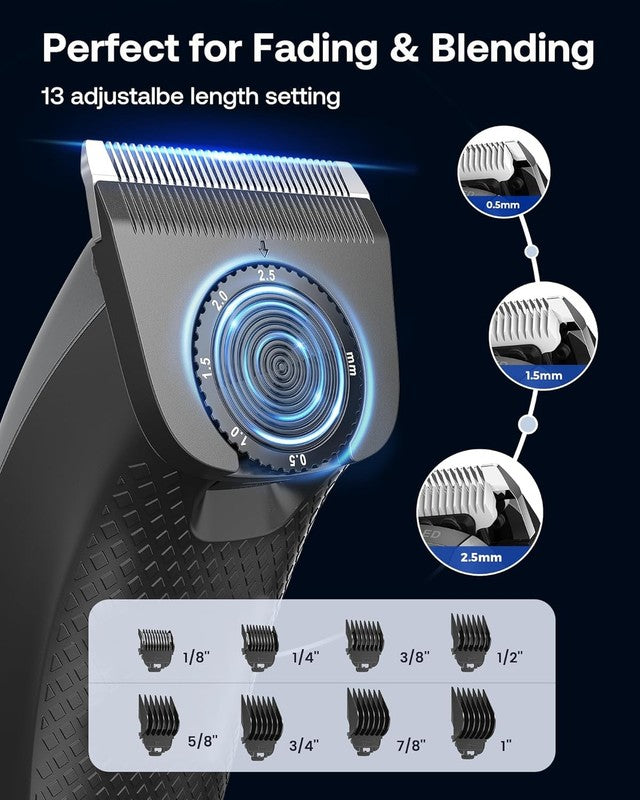 Cordless 2-in-1 Hair Clippers & Trimmer Kit with 8 Guards for Men2