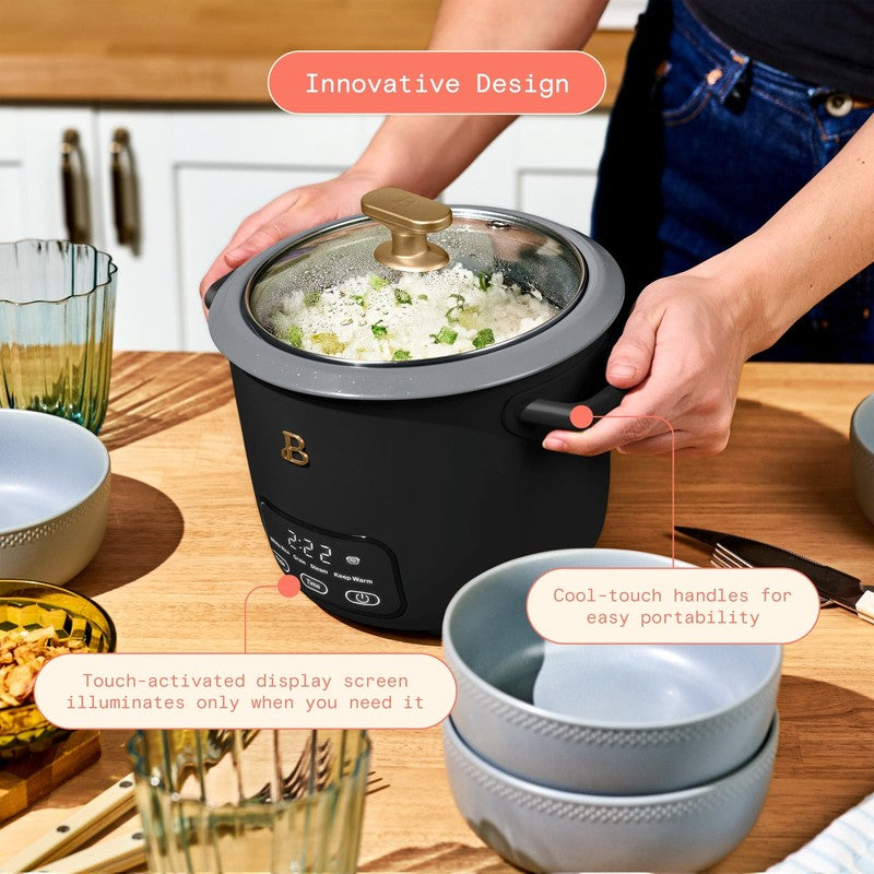Beautiful by Drew Barrymore 6 Cup Rice Cooker Black Sesame Digital Electric Rice4