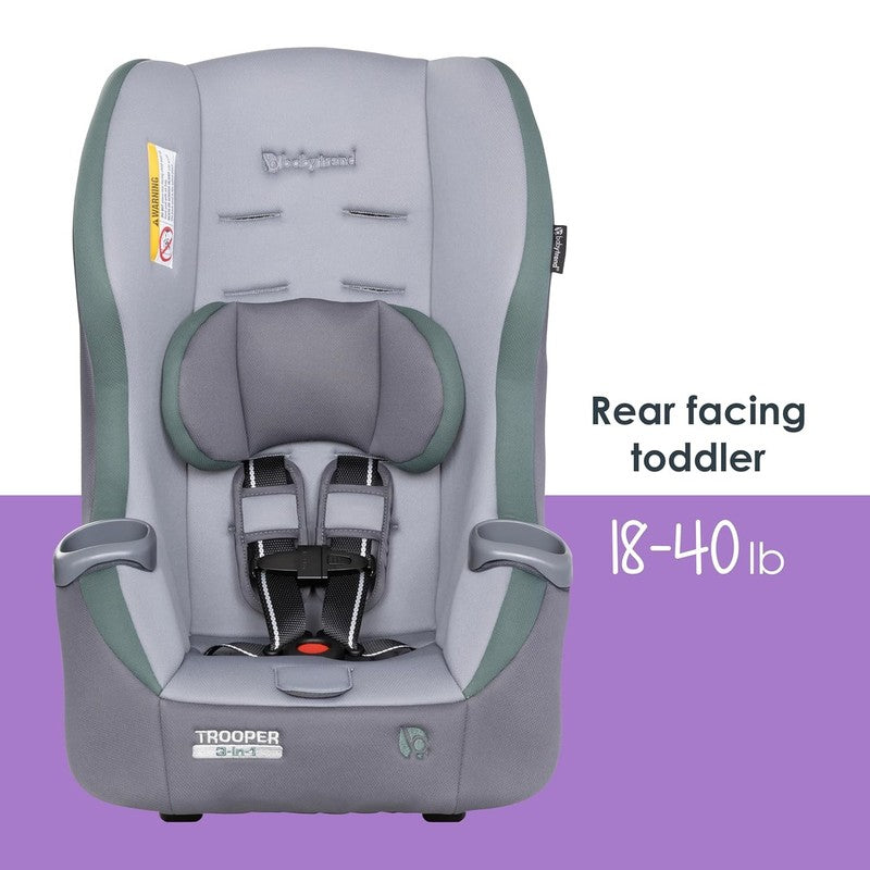 Trooper 3 In 1 Convertible Car Seat, Dash Sage5