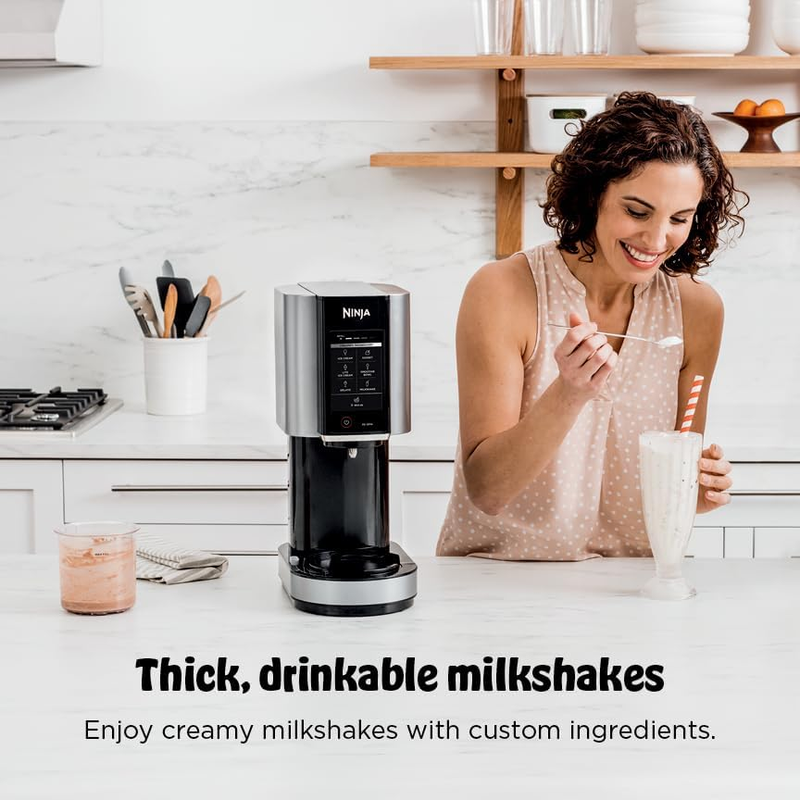 Ninja Creami NC301 Ice Cream Maker 2 Pints 7 Programs Silver9