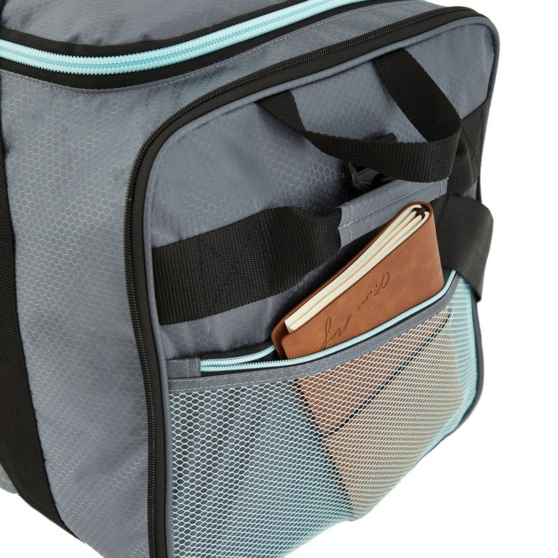 Large 32in Wheeled Duffel Travel Bag Foldable Gray2