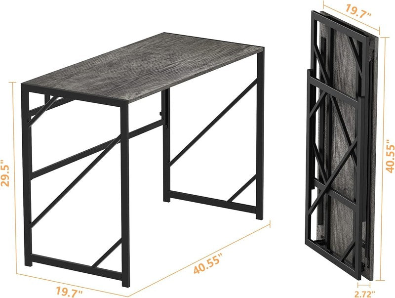 Folding Desk Writing Computer Desk Home Office Foldable Small Space2