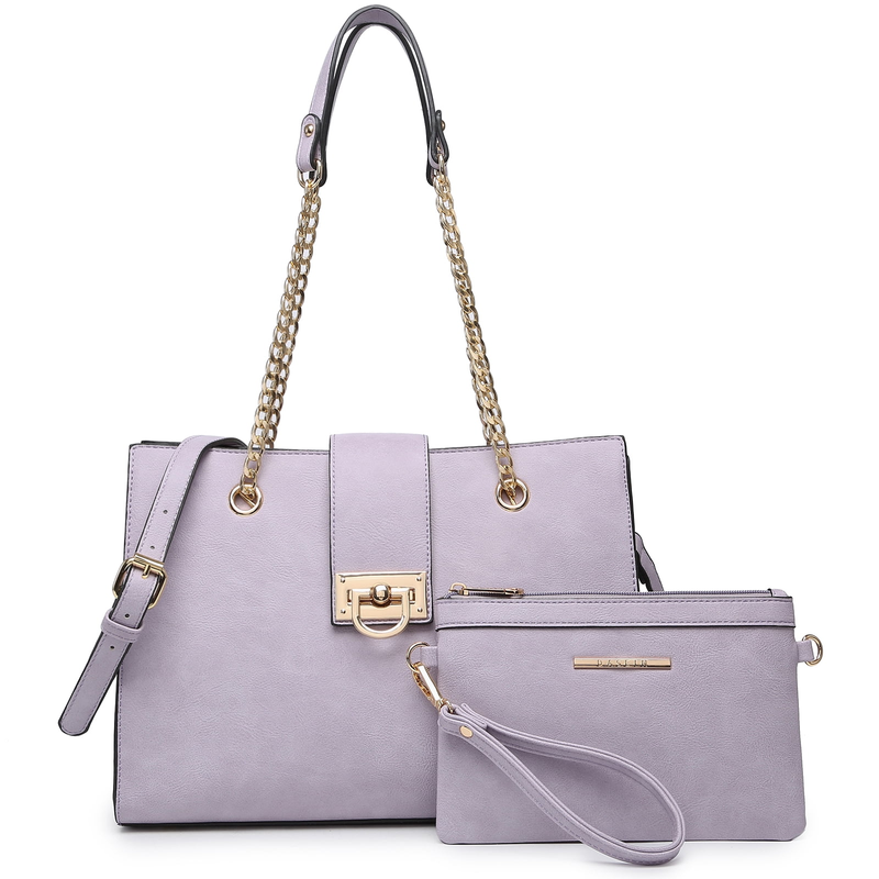 Women Hobo Bag Vegan Leather Tote Chain Shoulder Satchel Bag with Clutch7