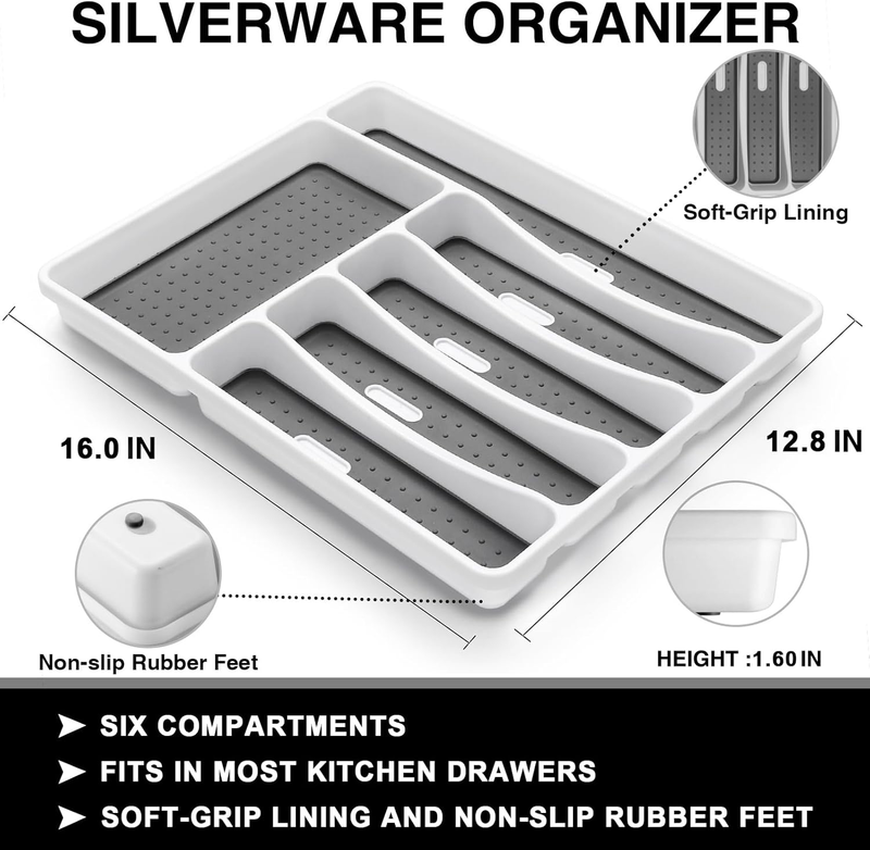 49pc Silverware Set for 8 Stainless Steel Flatware w/ Organizer3