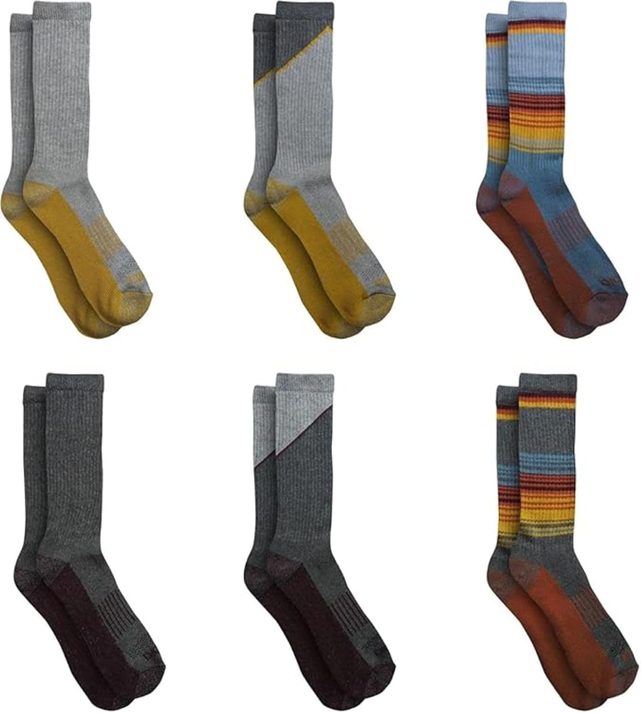 Men's Dri Tech Crew Socks Moisture Control M XXL 6 12 18 Pairs1