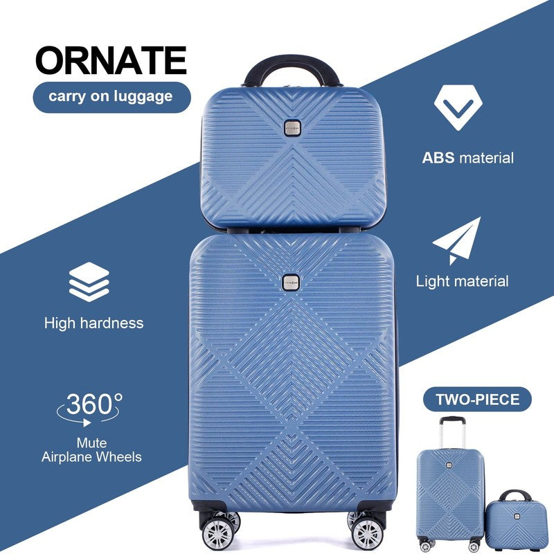 Luggage Sets 2 Piece Suitcase Set (14/20/)Hardside Suitcase with Spinner Wheels 1