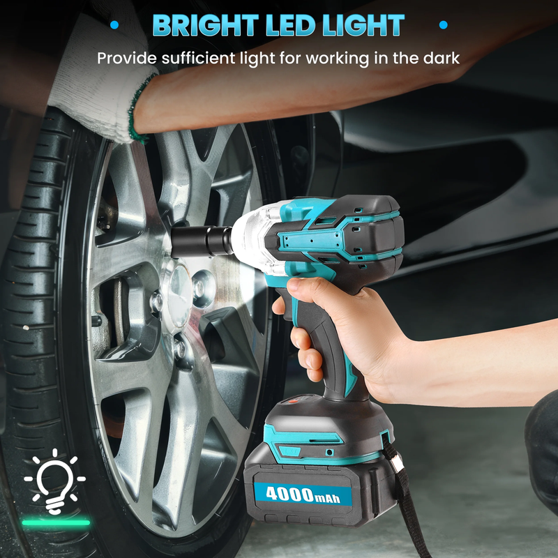 1/2in Cordless Impact Wrench 553ft lb Brushless w/ 2x 4.0Ah10