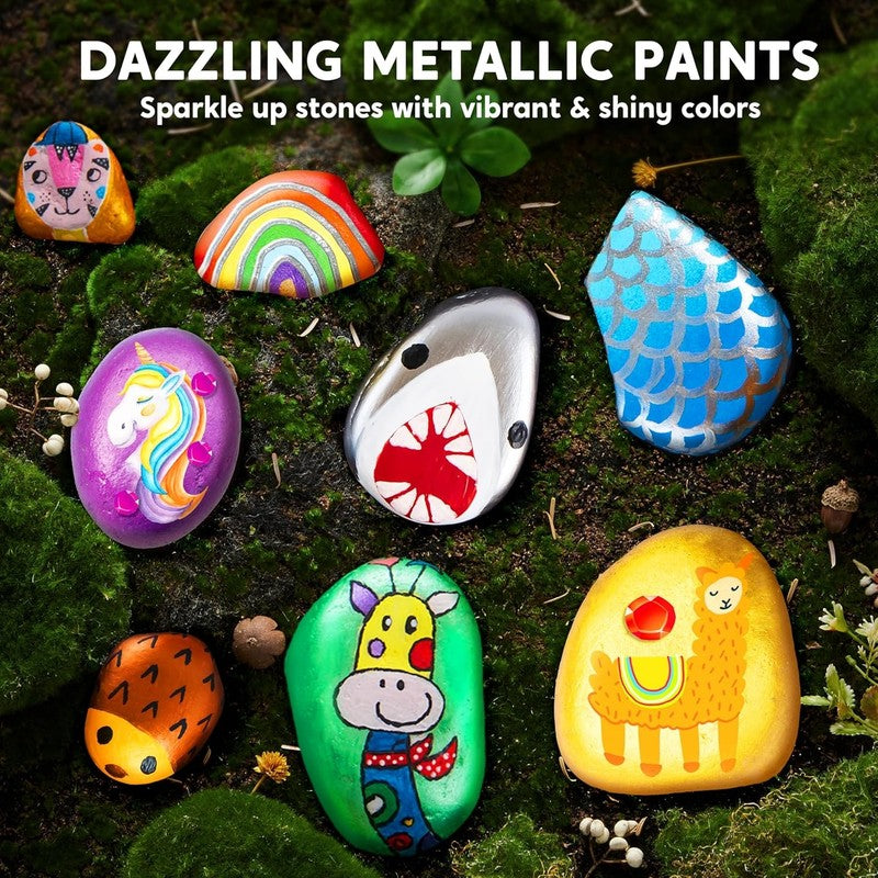 Creative Rock Painting Kit for Kids - Fun Arts & Crafts Set for Ages 6-121