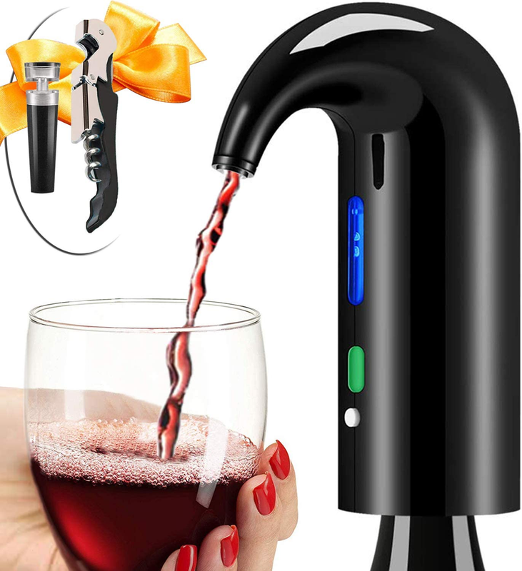 Electric Wine Aerator & Decanter   One Touch Red/White Wine Accessory7