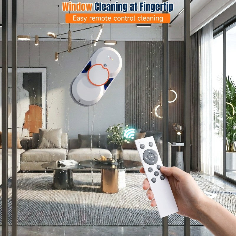 Smart Window Cleaning Robot with 5600Pa Suction Power, Double Automatic Water Sp7