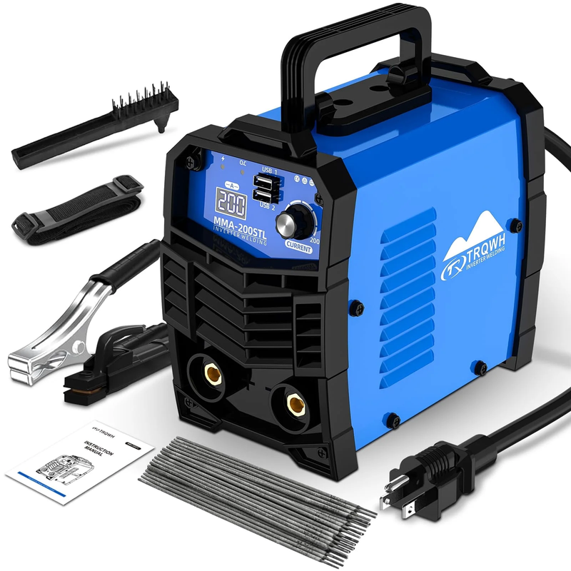 200A Mini Welding Machine 110V Stick Welder ARC Welder Machine IGBT Inverter MMA0