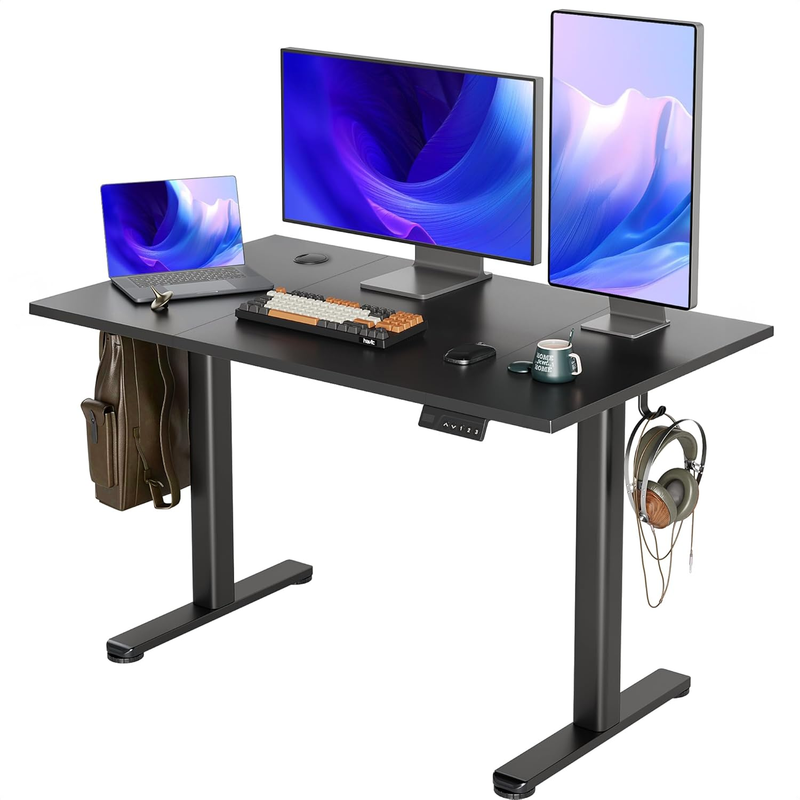 48"x24" Electric Standing Desk Adjustable Sit Stand Desk Home Office Black9