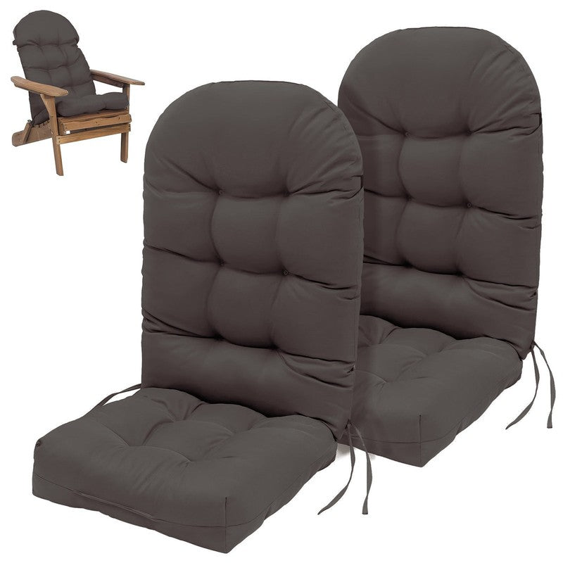 Adirondack Chair Cushion, 49X20 Inch Patio Gray Seating Cushion, 2 Count6