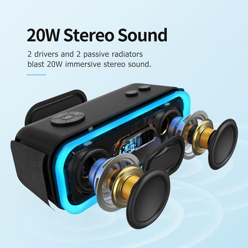 Soundbox Pro Bluetooth Speaker - 20W Stereo, 20H Playtime, Waterproof, Portable1