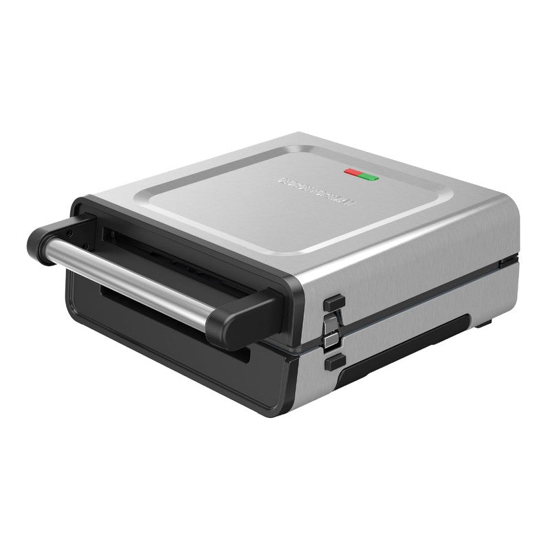 4–6 Serving Electric Indoor Grill, Contact Smokeless Grilling with Removable Pla0
