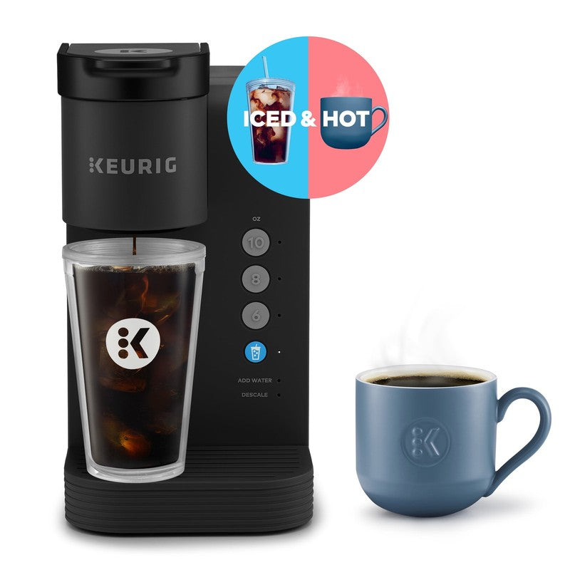 K-Express Essentials Plus Coffee Maker Single-Serve K-Cup Black Hot & Iced0