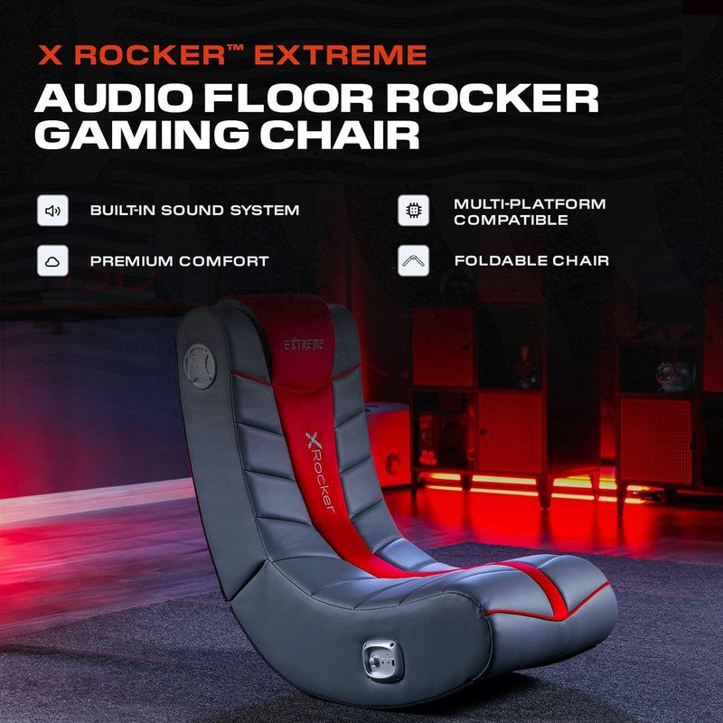 Gaming Rocker Chair w/ Speakers, Foldable Floor Seat for Teens & Kids3
