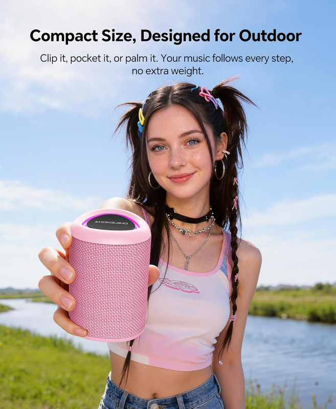 Portable Bluetooth Speaker IPX5 Waterproof BT 5.3 TWS Beach Pool Party3