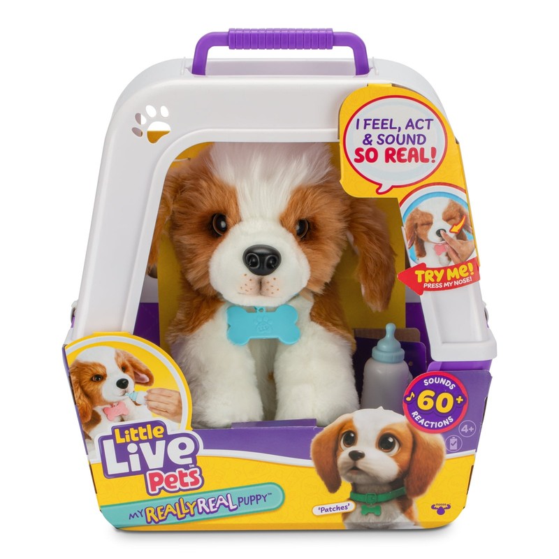 Really Real Puppy Beagle Patches Toy 60+ Sounds Interactive Ages 4+3