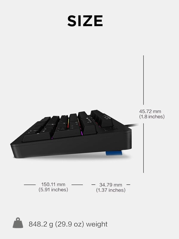 Legion K310 RGB Wired Gaming Keyboard   Ultra Fast Reaction Time with Tactile Ke3
