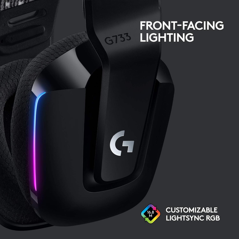733 Lightspeed Wireless Gaming Headset, Suspension Headband, Lightsync RGB, Blue3