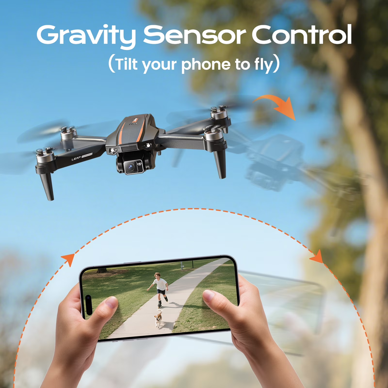H31 Drone with Camera Optical Flow 2 Batteries 3 Speed RC Quadcopter Black1