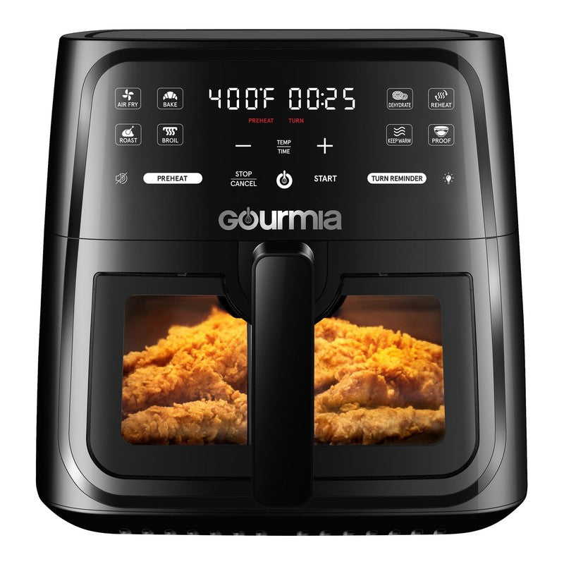 8 Quart Digital Window Air Fryer, with 8 One Touch Functions, Black4