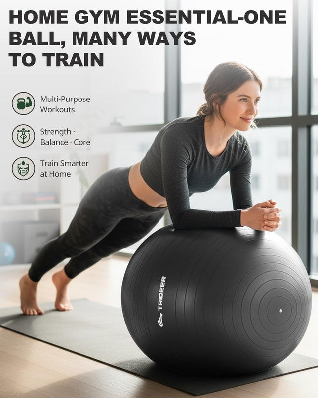 Exercise Ball for Yoga, Pilates & Fitness – Stability Ball Equipment for Home Gy3