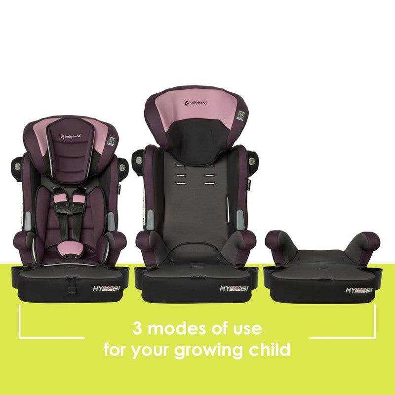 Hybrid SI 3 in 1 Combination Booster Car Seat w/ Side Impact Protection Orchid2