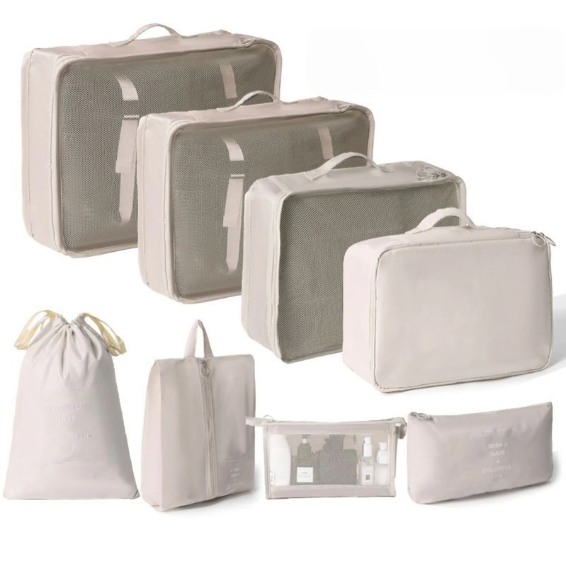 8 Set Packing Cubes, Luggage Packing Organizers, Packing Cube with Shoe, Cosmeti0