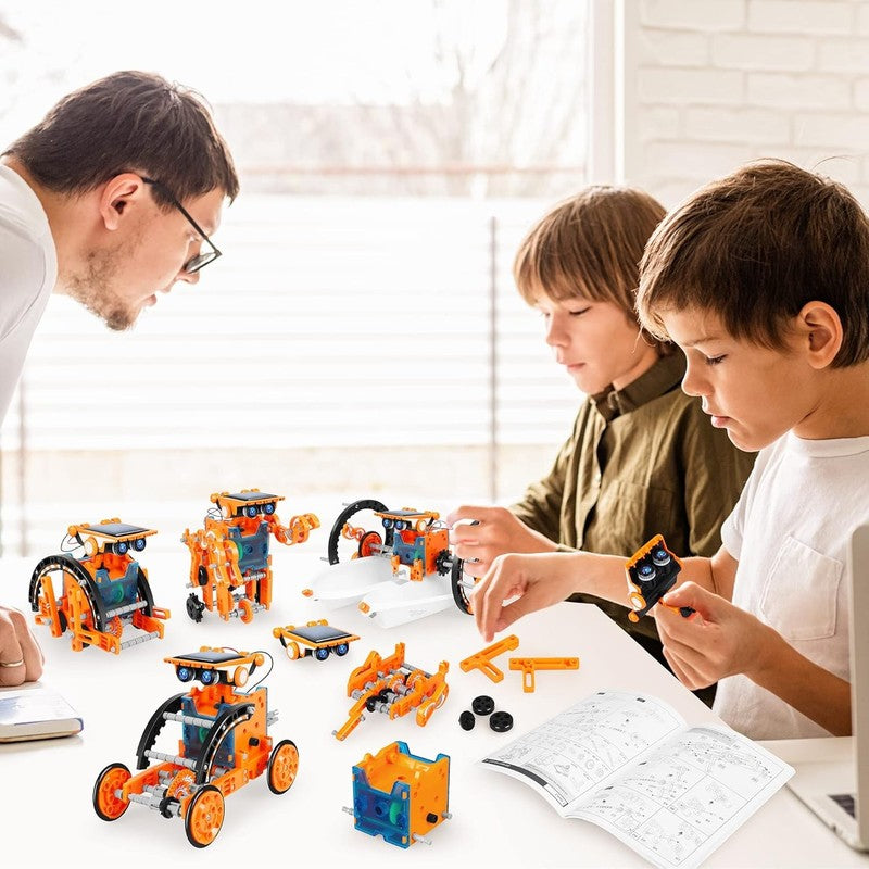 STEM 13 In 1 Education Solar Robot Toys for Age 8 12, DIY Building Science Exper6