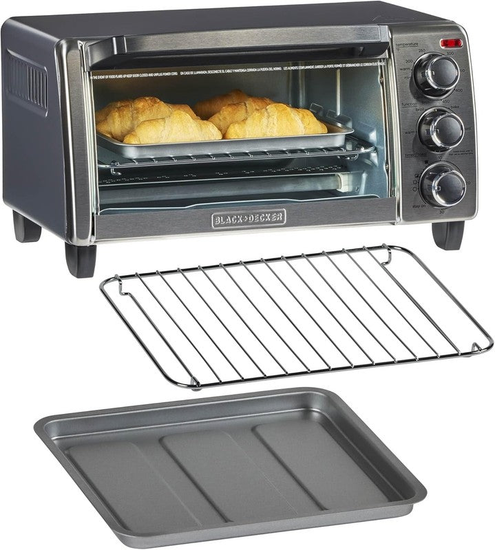 4-Slice Convection Oven, Stainless Steel, Fits 9" Pizza, TO1313SBD6