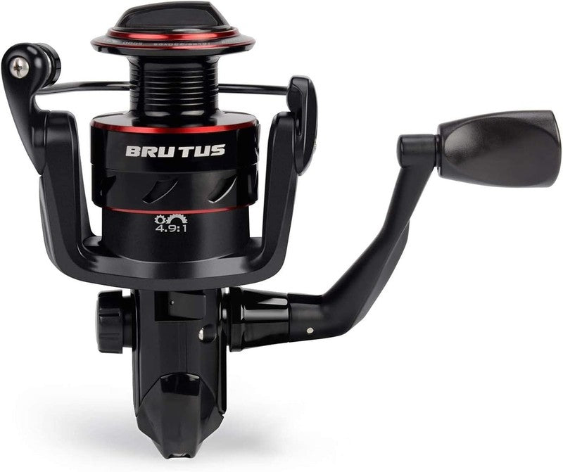 Brutus Freshwater Spinning Reel, Graphite Frame, 5.2:1 Gear Ratio, 4+1 Bearings6