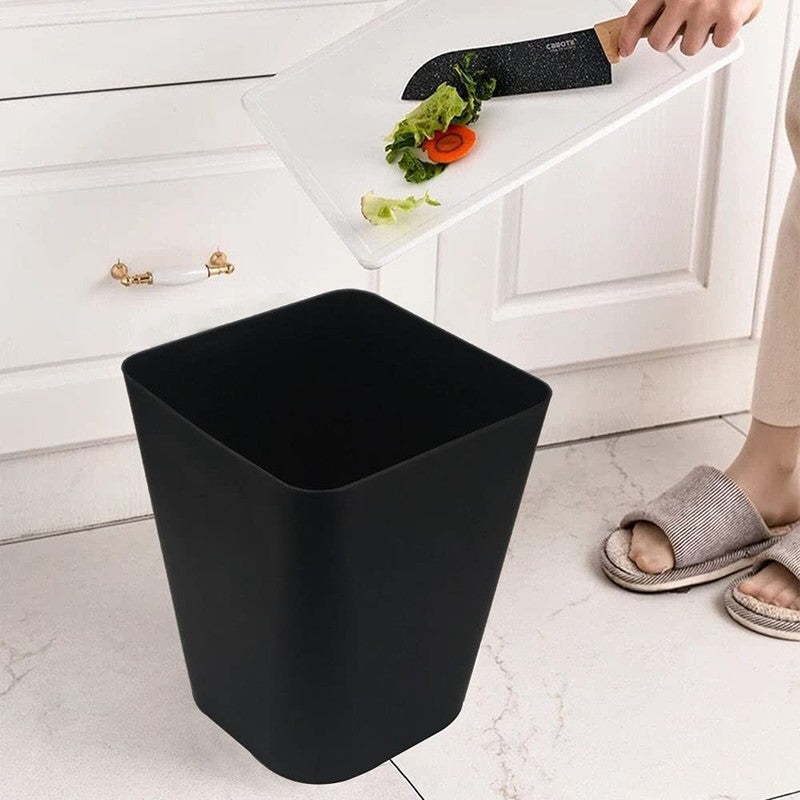 1.6 Gal Black Trash Can 2 Pack for Bathroom, Kitchen, Office Wastebasket5