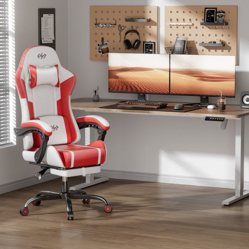 Gaming Chair with Pocket Spring Cushion, Gamer Chair with Lumbar Massage, Gaming1