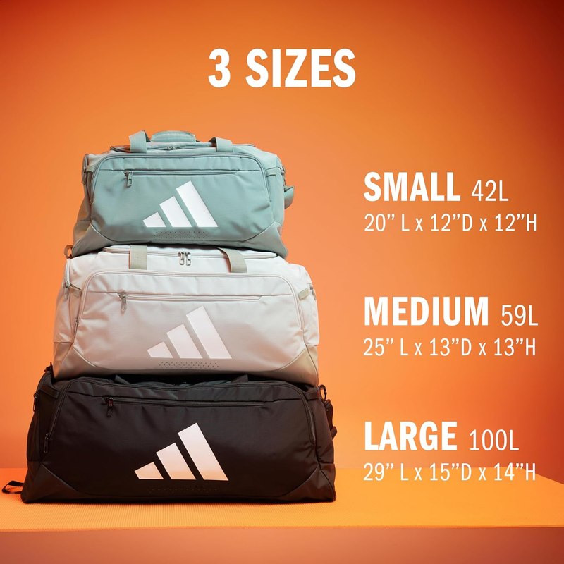Adidas Defender 5 Duffel Bag for Sports, Gym and Travel, Team Dark Green, OSFA3
