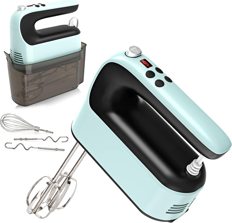 9 Speed Digital Hand Mixer Electric, 400W Powerful DC Motor, Hand Mixer Electric0